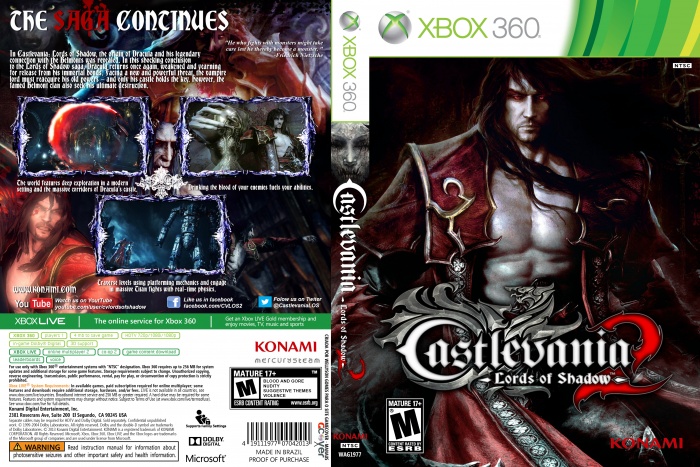 Castlevania: Lords of Shadow 2 box art cover