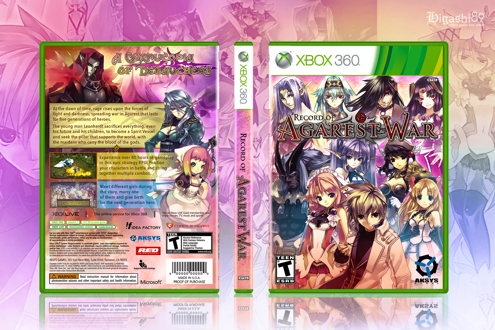 Record of Agarest War box cover