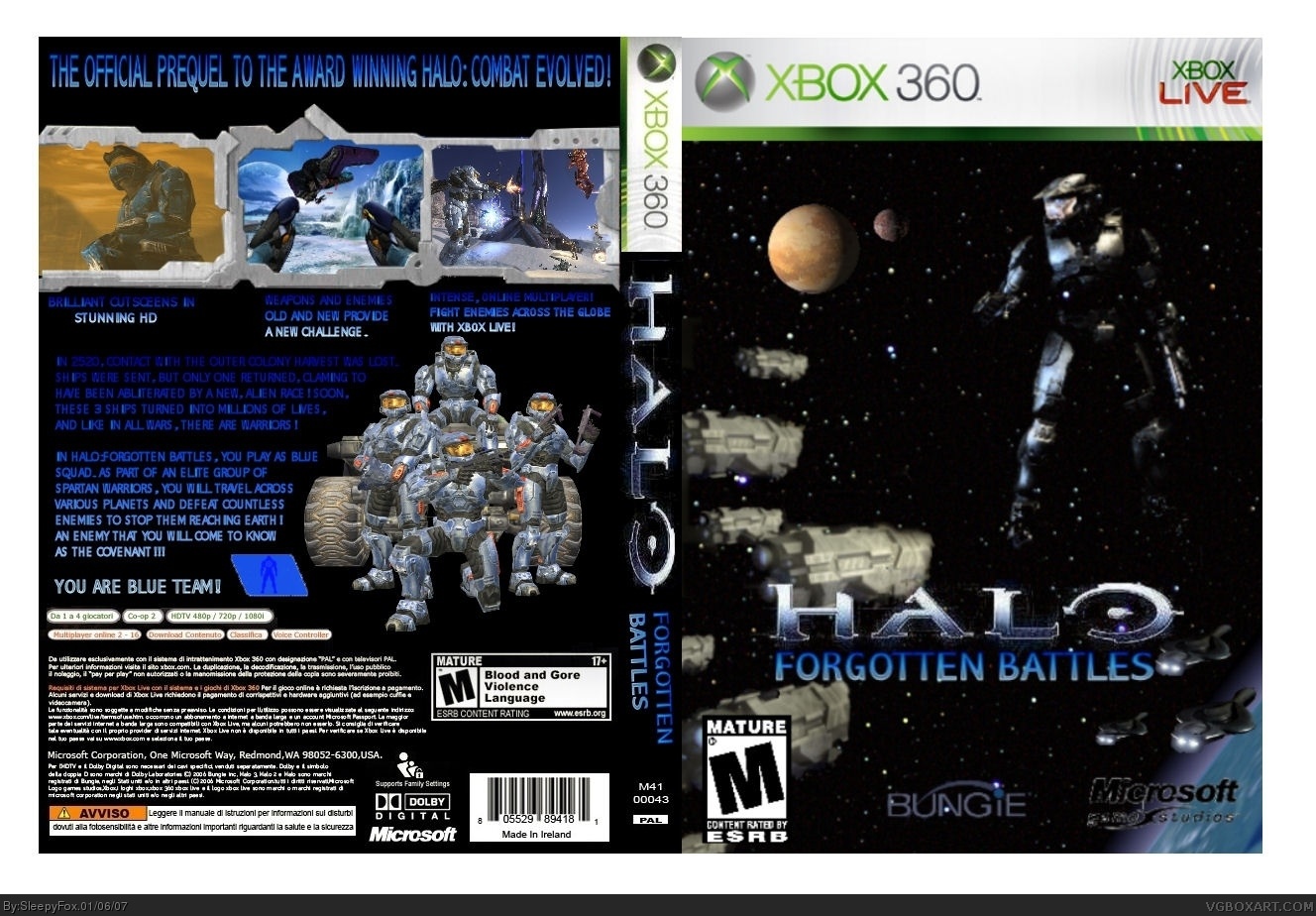 Halo: Forgotten Battles box cover
