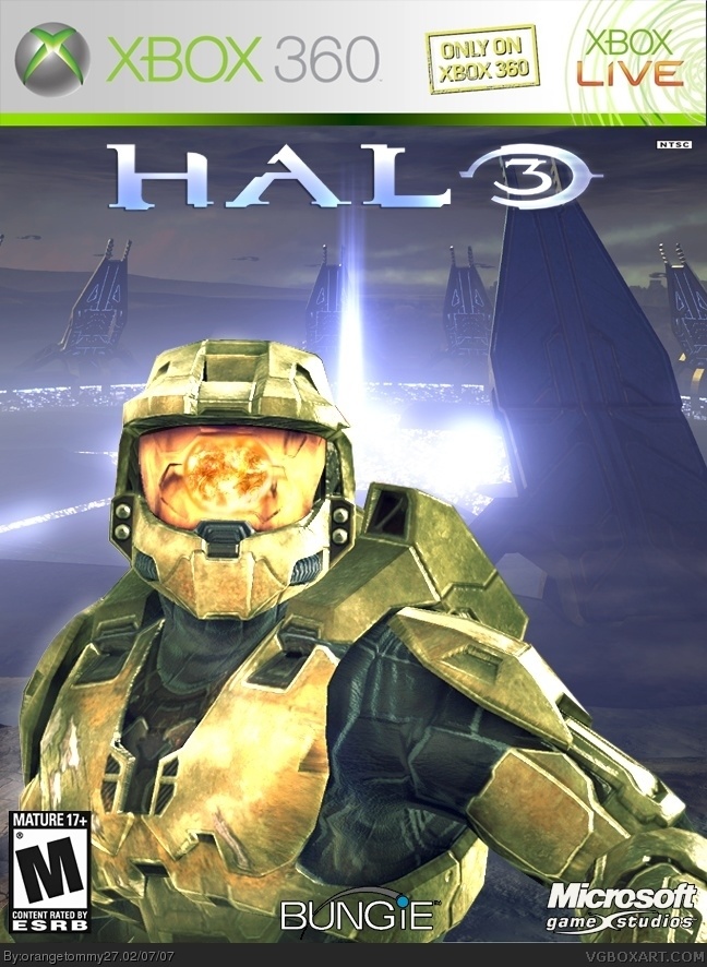 Halo 3 Xbox 360 Box Art Cover by orangetommy27