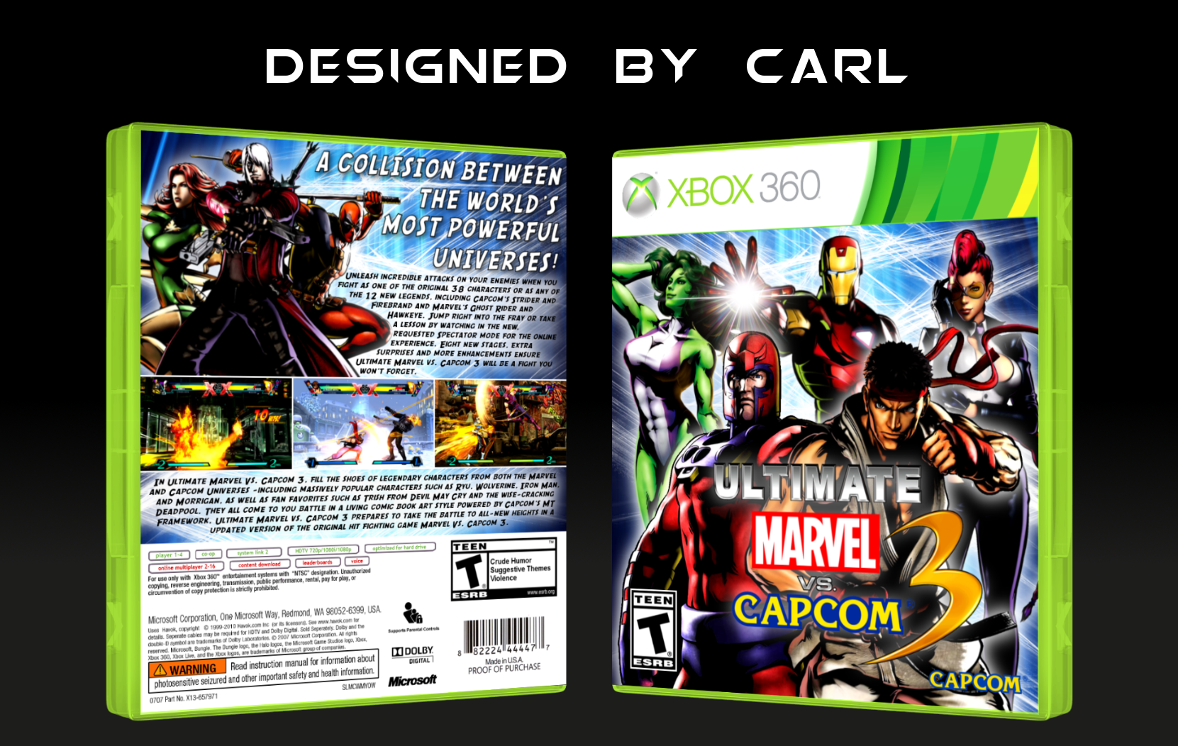 Ultimate Marvel vs. Capcom 3 box cover