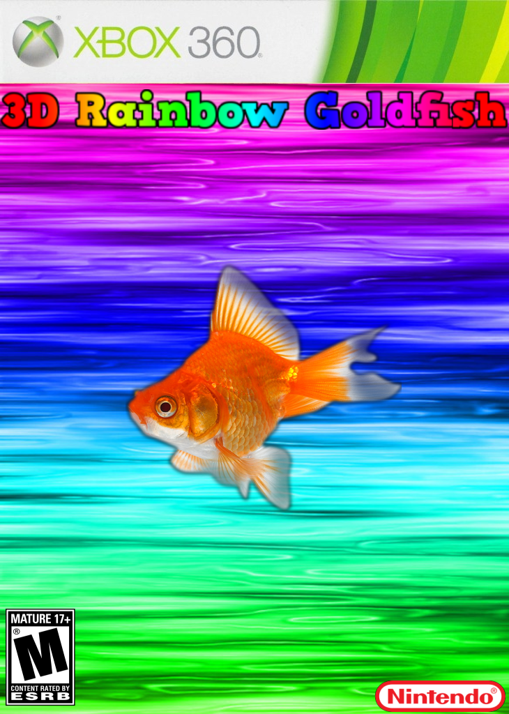3D Rainbow Goldfish box cover
