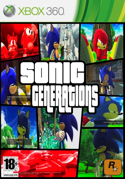 Sonic Generations GTA Edition box art cover