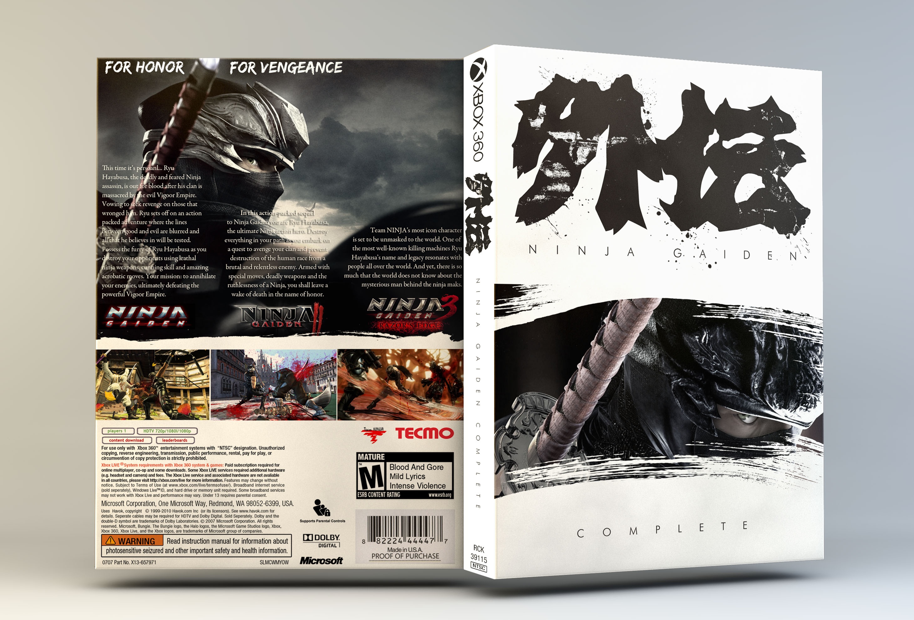 Ninja Gaiden Complete box cover
