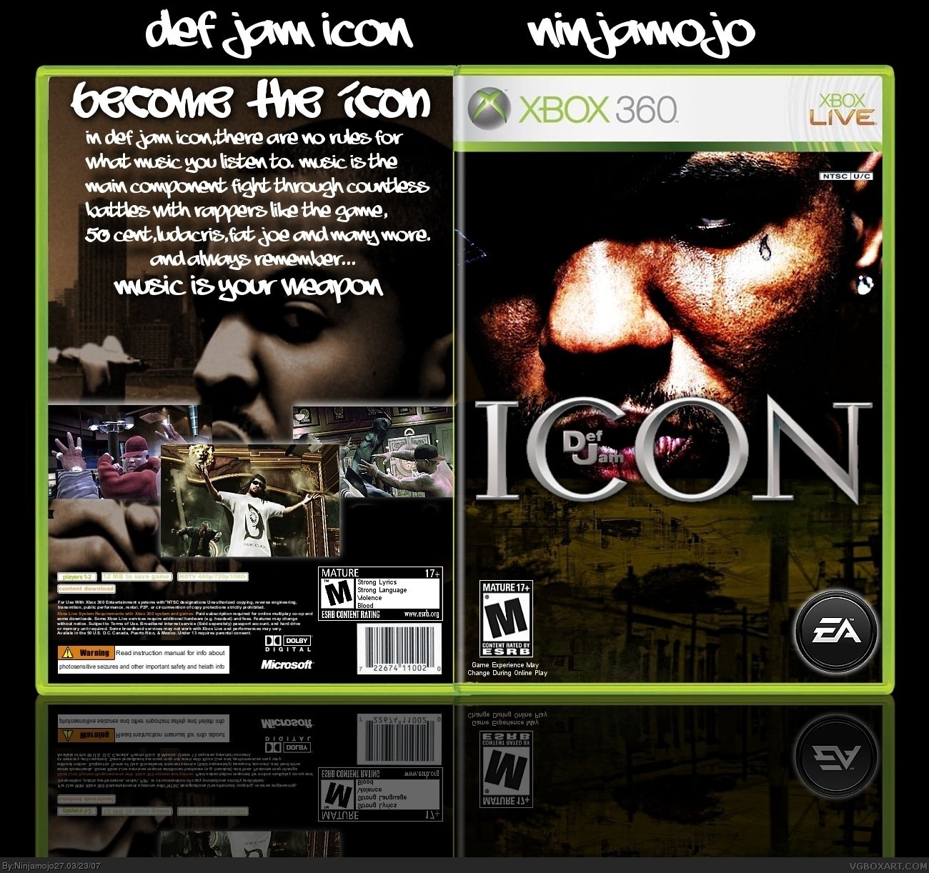 Def Jam ICON box cover