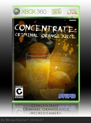 Concentrate: Criminal Orange Juice box cover