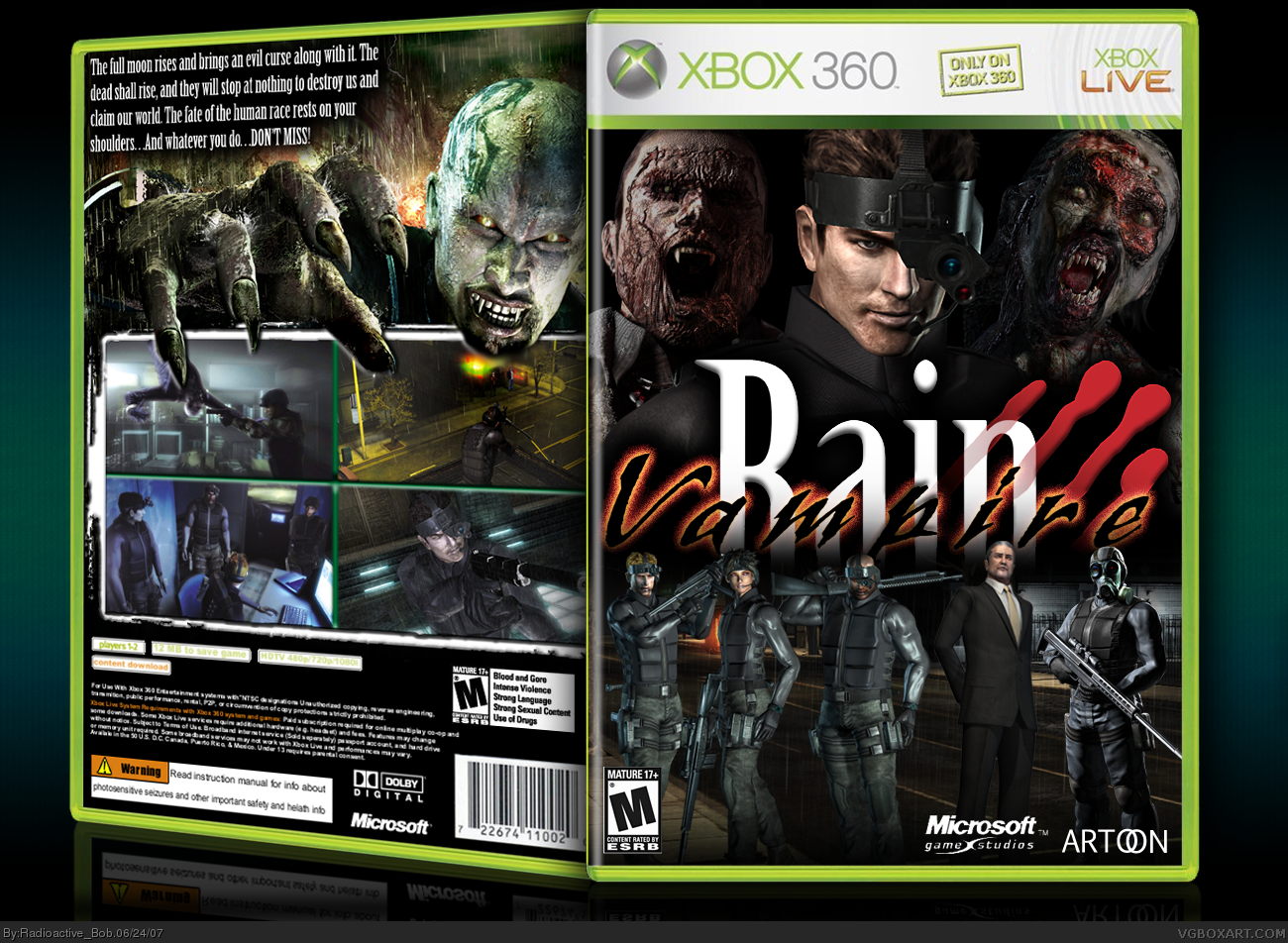 Vampire Rain box cover