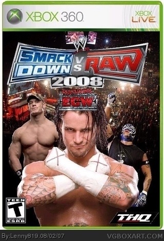 WWE SmackDown! vs. RAW 2008 box cover