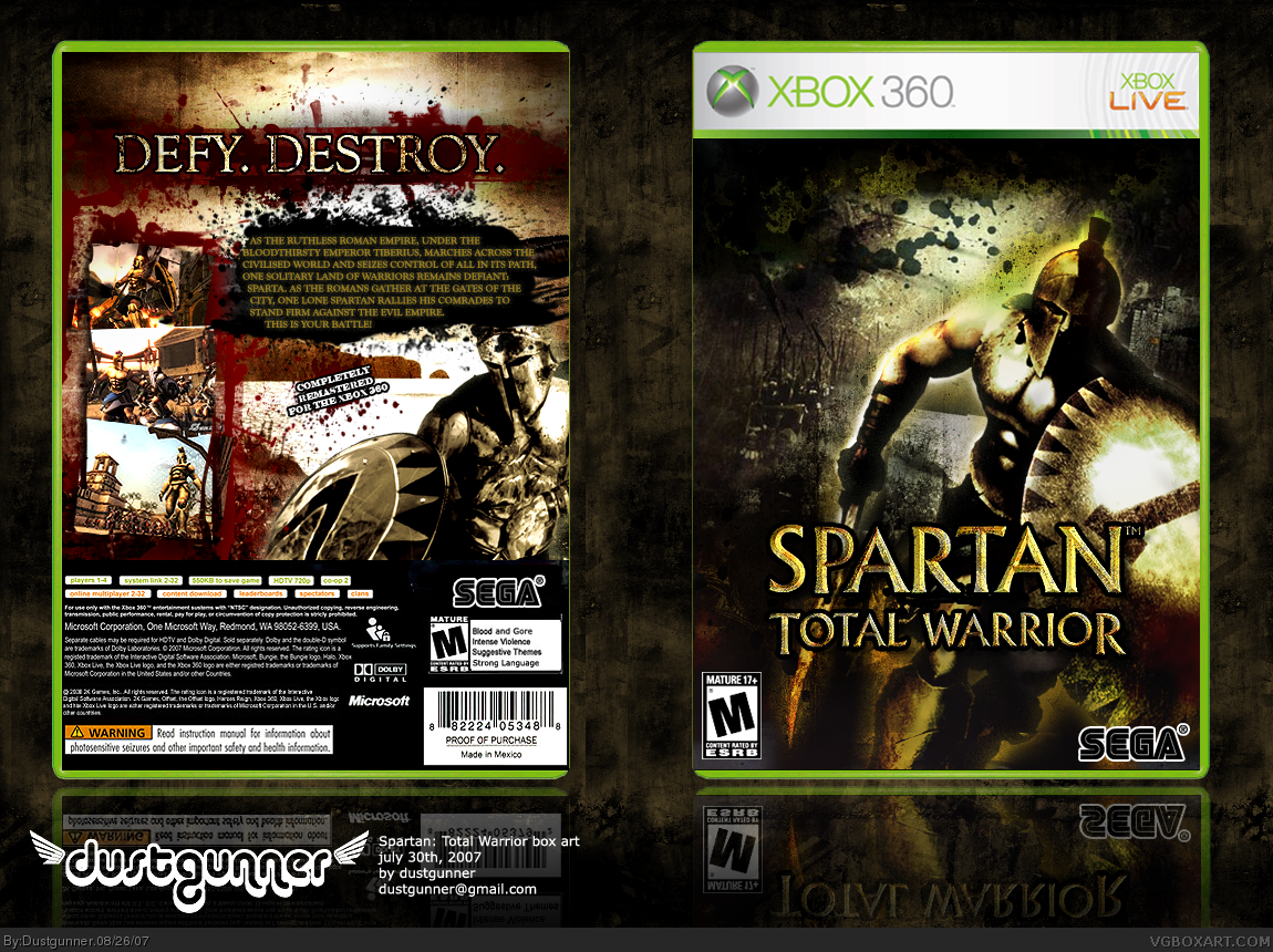 Spartan: Total Warrior box cover