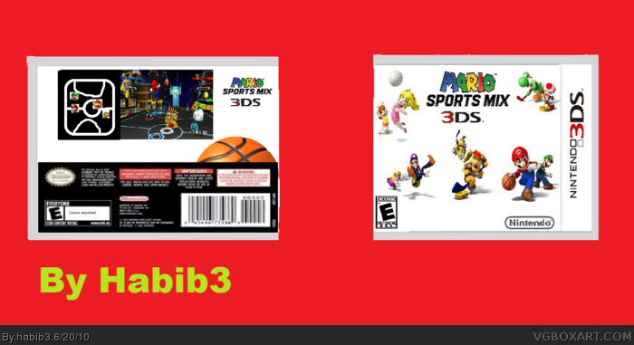 Mario Sports Mix 3DS box art cover