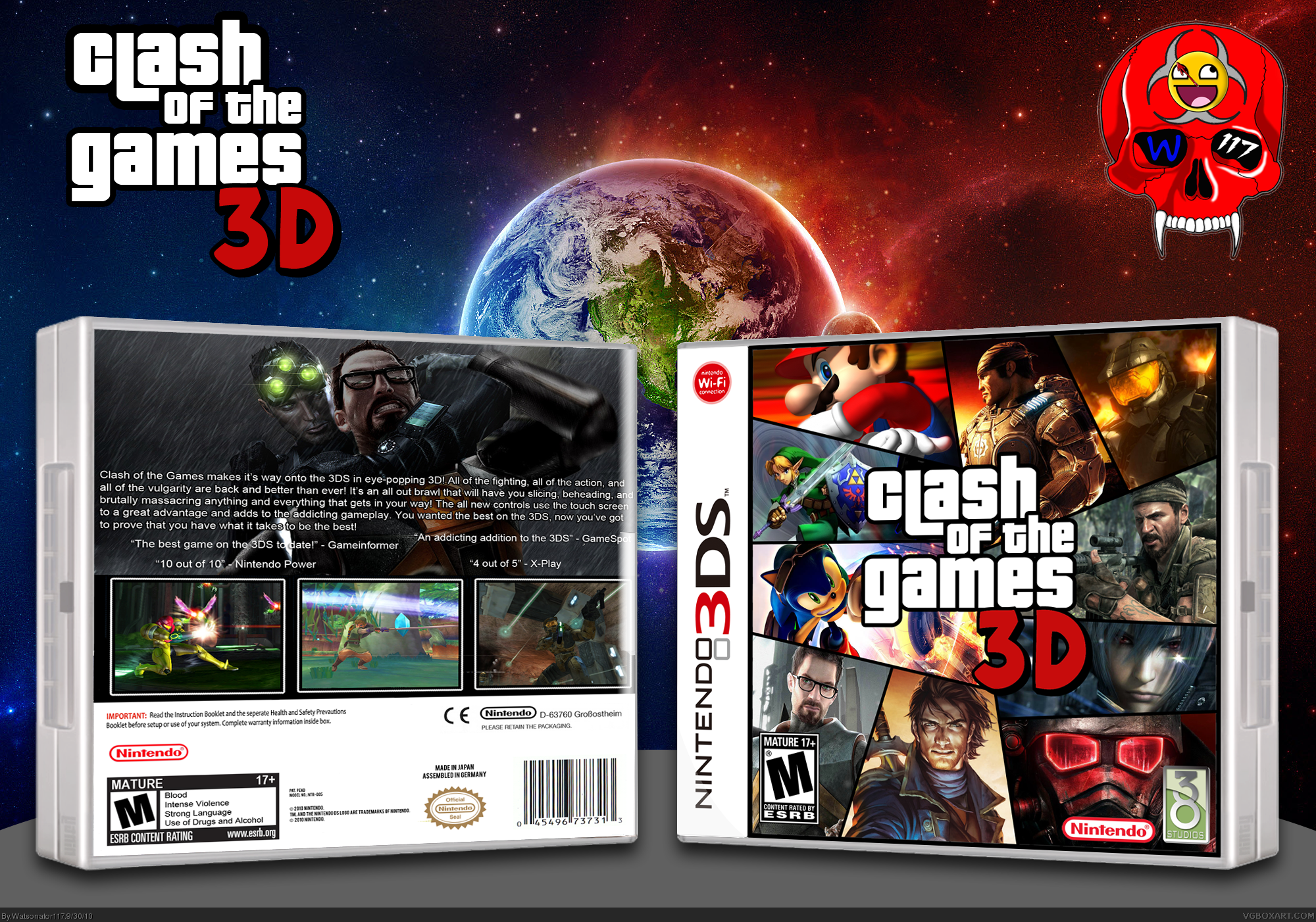 Clash of the Games 3D box cover