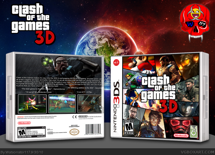 Clash of the Games 3D box art cover