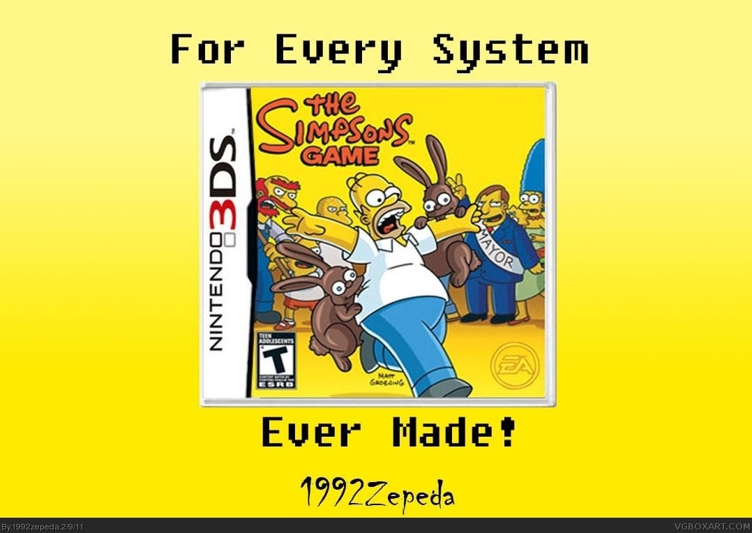 The Simpsons Game box cover