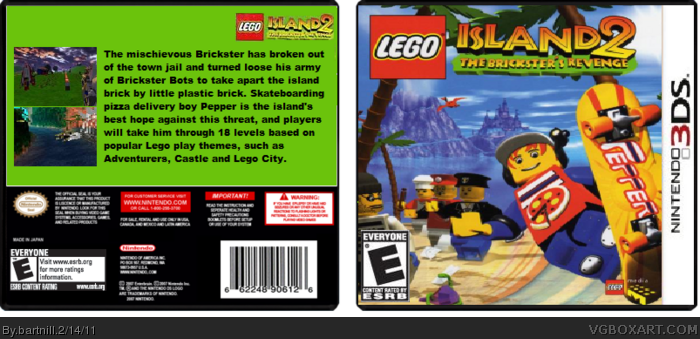 LEGO Island 2: The Brickster's Revenge (3DS) box art cover