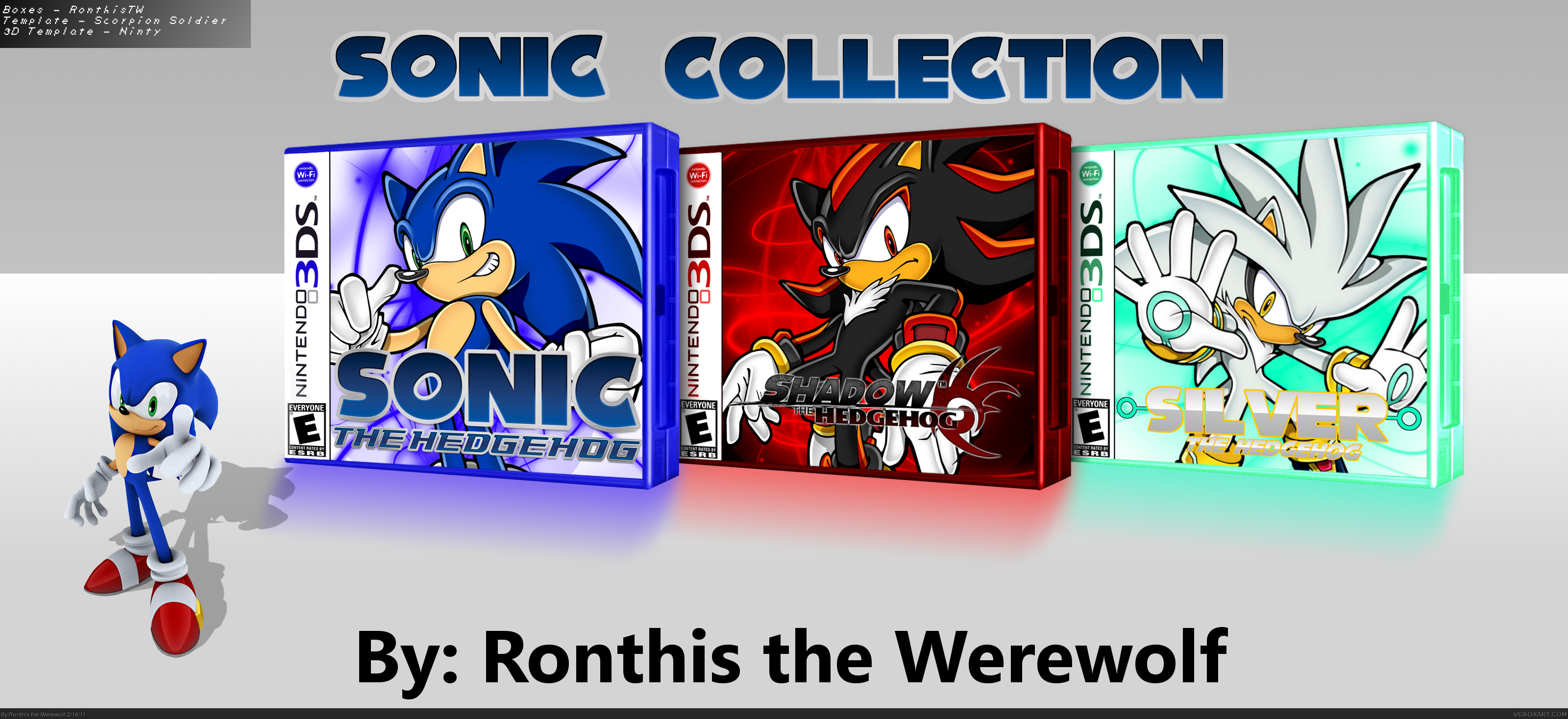 Sonic Collection (3DS) box cover