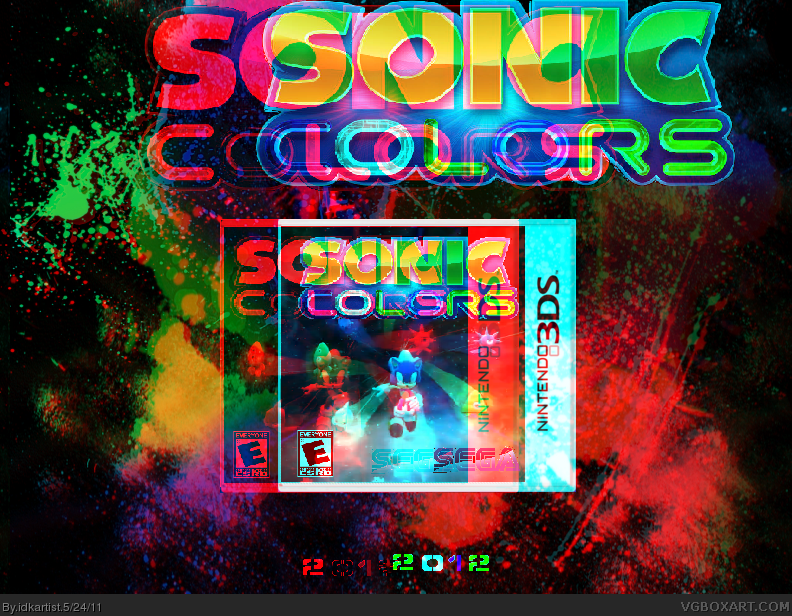 sonic colors 3D box cover