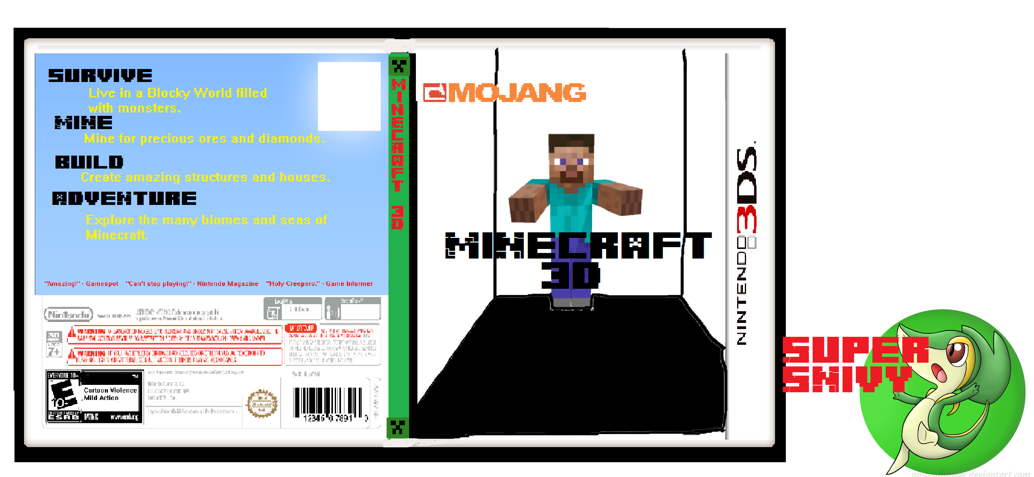 Minecraft 3D box cover