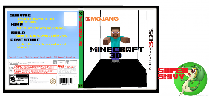Minecraft 3D box art cover