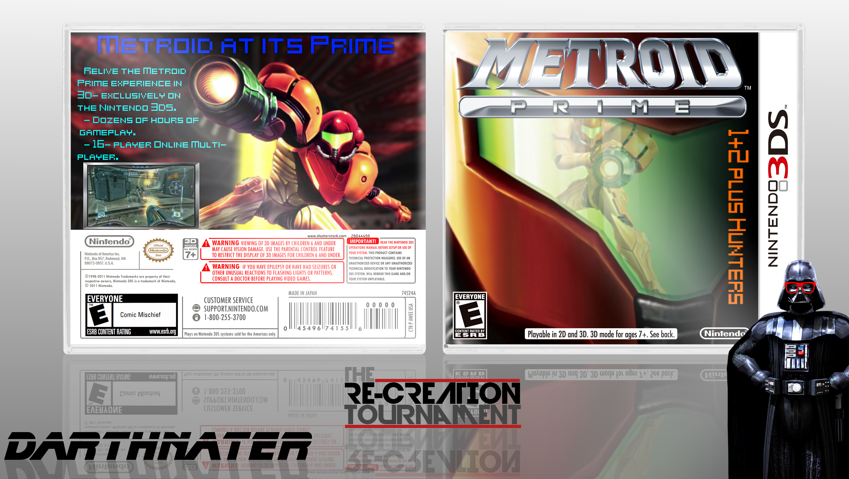 Metroid Prime 1+2 plus Hunters box cover