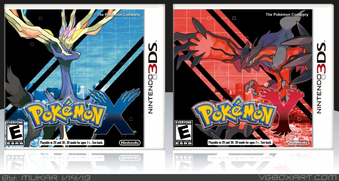 Pokemon X and Y box art cover
