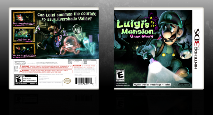 Luigi's Mansion: Dark Moon box art cover