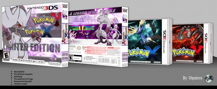 Pokemon X and Y limited edition box art cover