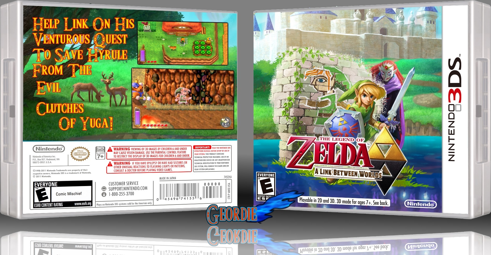 The Legend of Zelda: A Link Between Worlds box cover