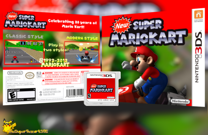 New Super Mario Kart box art cover