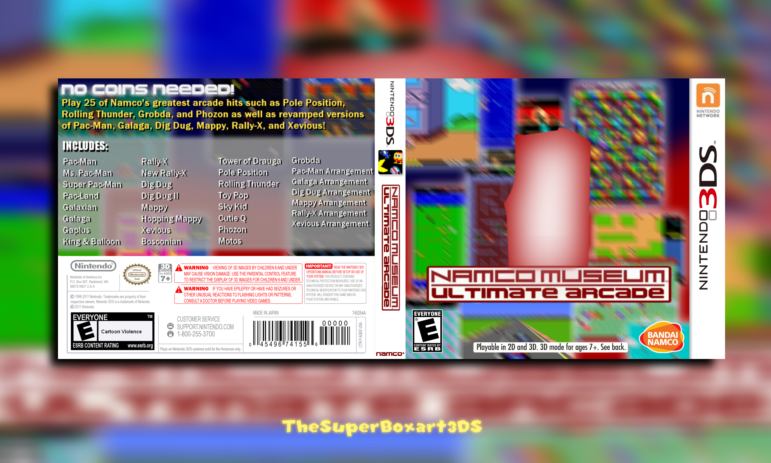 Namco Museum Ultimate Arcade box cover