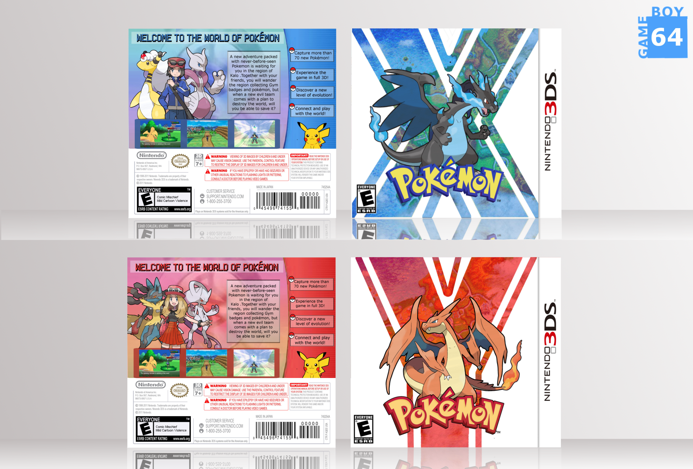 Pokemon X & Pokemon Y box cover