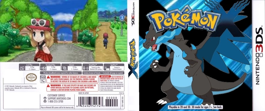 Pokemon X Version box cover
