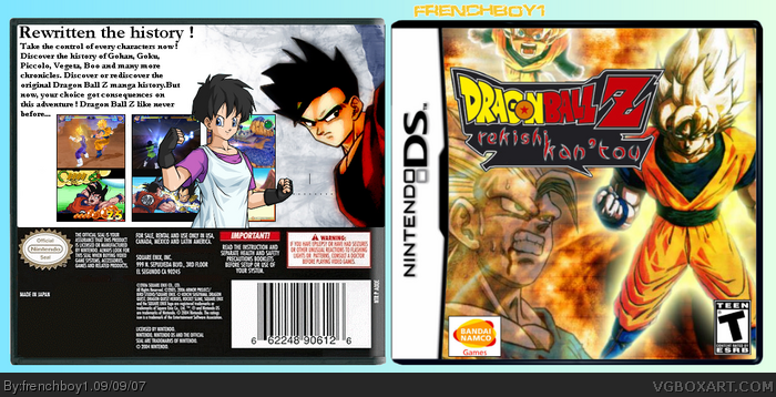 Dragon Ball Z : Rekishi Ken'tu box art cover