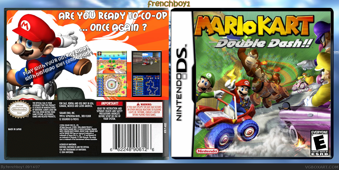 Mario Kart Double Dash!! DS box cover