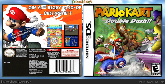 Mario Kart Double Dash!! DS box art cover