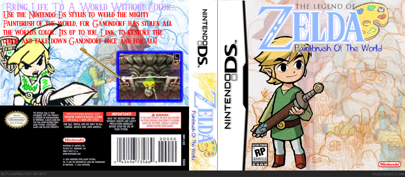 The Legend of Zelda: Paintbrush of the World box cover