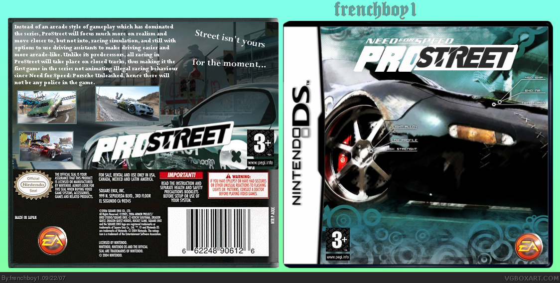 Need for Speed : ProStreet box cover