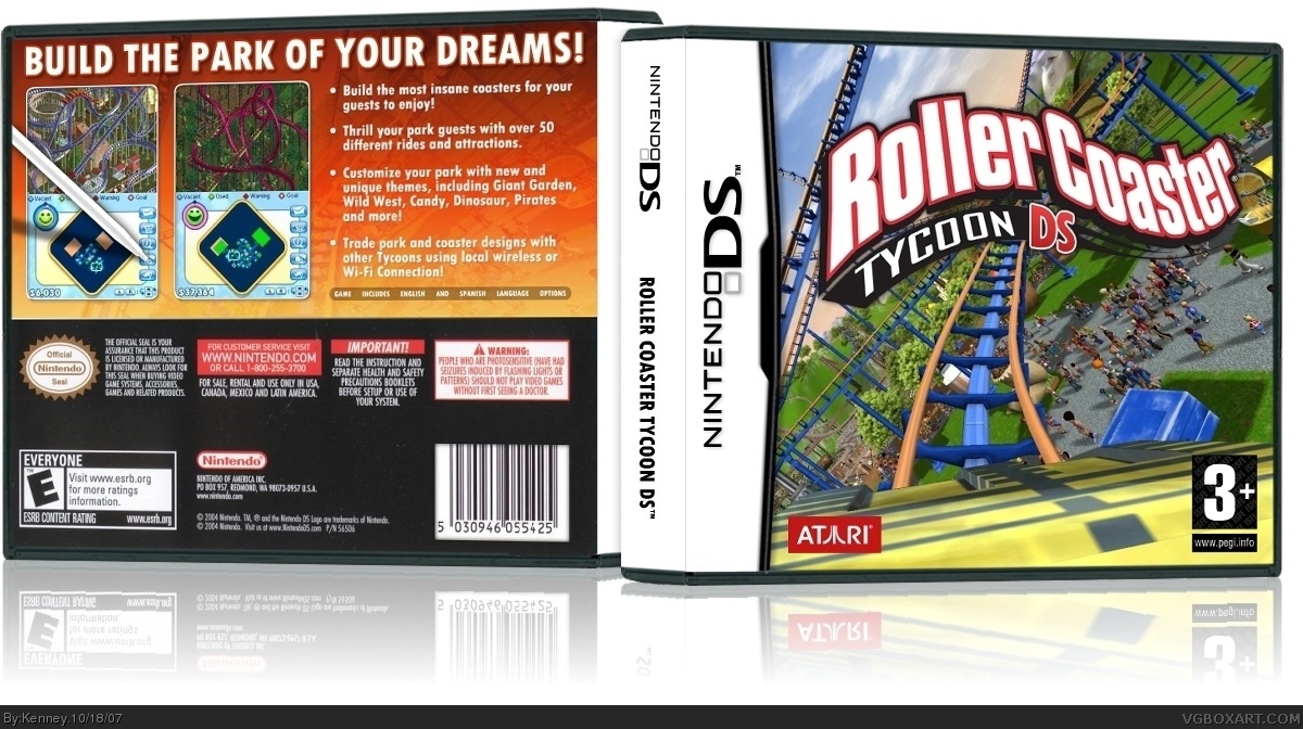 Roller Coaster DS box cover