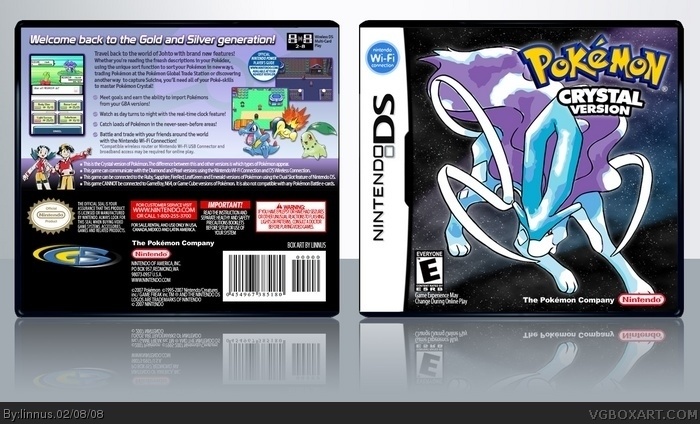 Pokemon Crystal box art cover