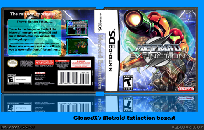 Metroid Extinction box art cover