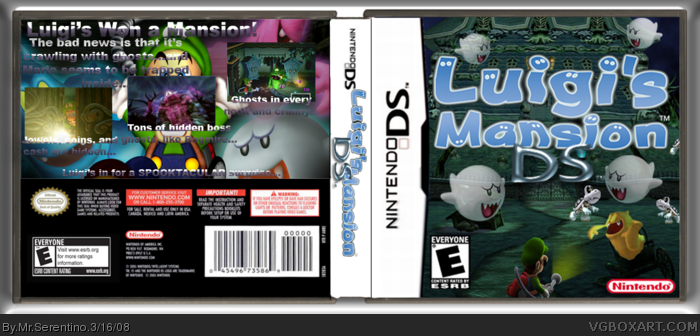 Luigi's Mansion DS box art cover
