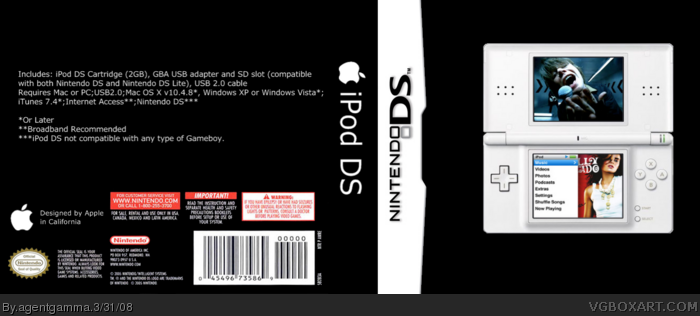 Ipod DS box art cover