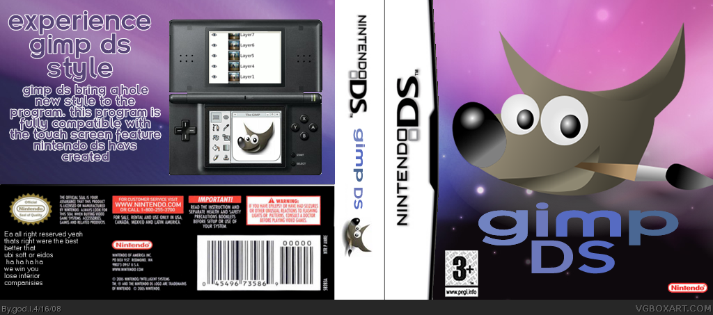 Gimp DS box cover