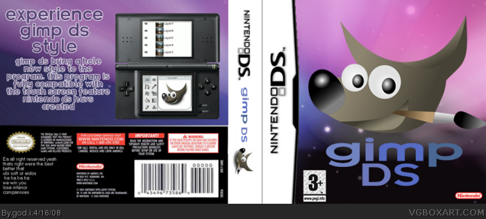 Gimp DS box art cover