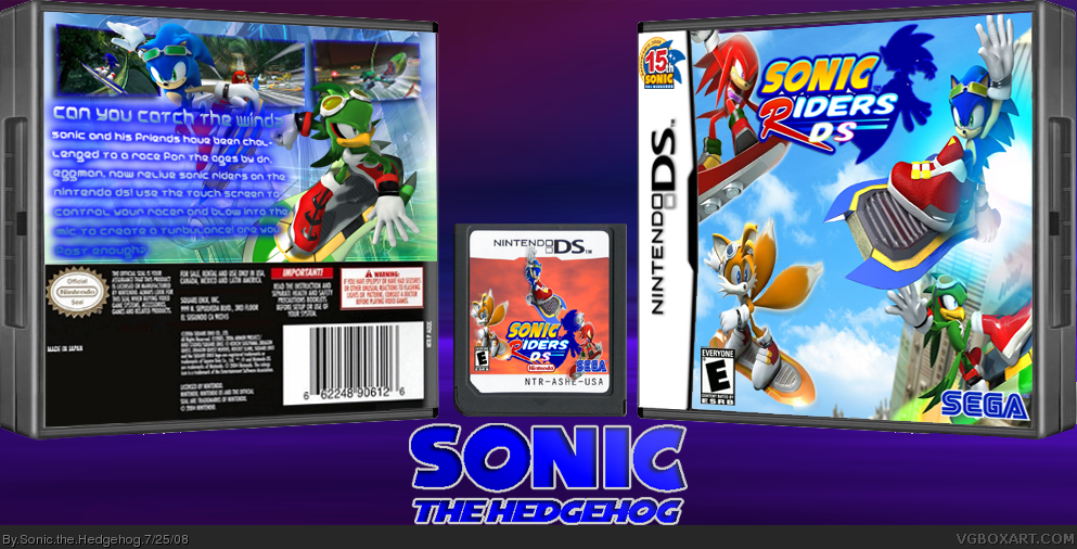 Sonic Riders DS box cover
