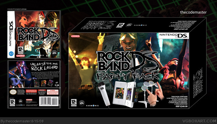 Rock Band DS box art cover