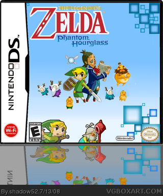 Legend of Zelda: Phantom Hourglass box art cover