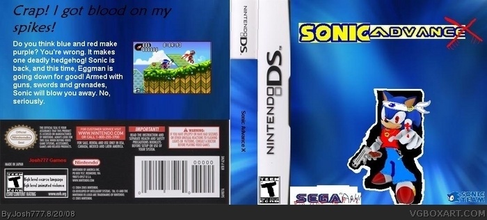 Sonic Advance X box art cover