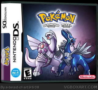 Pokemon Diamond Version and Pokemon Pearl Version box cover