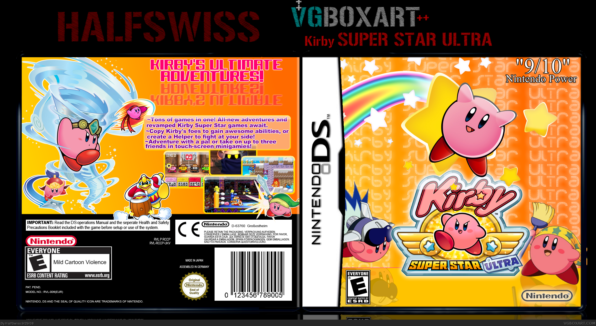Kirby Super Star Ultra box cover