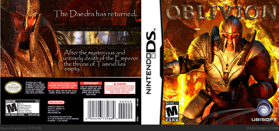 The Elder Scrolls DS: Oblivion box cover